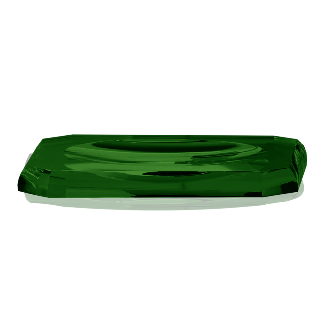 Лоток для расчесок Decor Walther, KRISTALL, английский зеленый